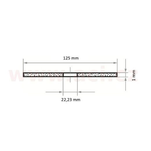 ŘEZNÝ KOTOUČ 125X1 MM (PRO OCEL), LUKAS (NĚMECKO)