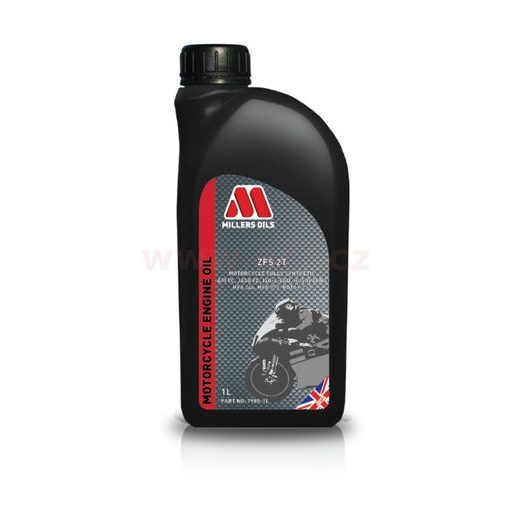 MILLERS OILS ZFS 2T, PLNE SYNTETICKÝ ESTEROVÝ OLEJ PRE VYSOKO VÝKONNÉ 2T MOTORY, SAE 20, 1 L