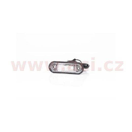 POZIČNÍ SVĚTLO LED OVÁLNÉ ČERVENÉ (85X27 MM) S DRŽÁKEM