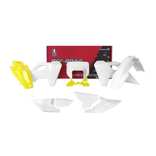 SADA PLASTOV HUSQVARNA, RTECH (BÍLO-ŽLUTÁ, 7 DIELOV)