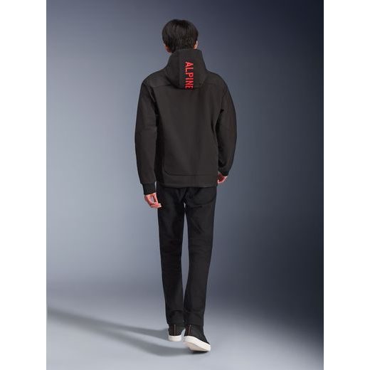BUNDA RADIUM TECH HOODIE, ALPINESTARS (ČERNÁ/ČERVENÁ) 2026