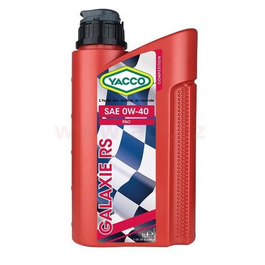 YACCO MOTOROVÝ OLEJ PLNE SYNTETICKÝ GALAXIE RS 0W40 1L