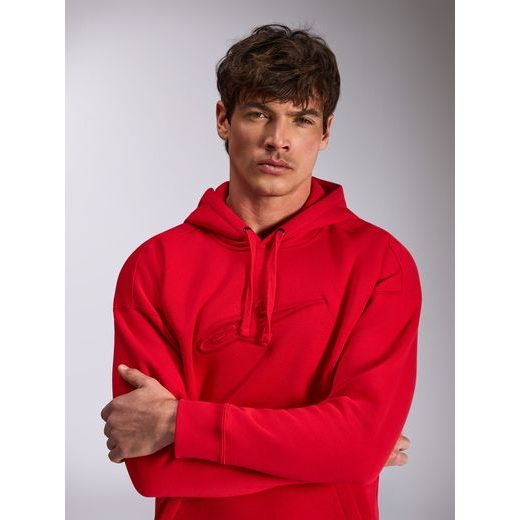MIKINA EMERGENT OVERSIZED HOODIE, ALPINESTARS (ČERVENÁ)