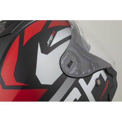 PRILBA JET TECH 2.0 ROTO, CASSIDA (ČIERNA MATNÁ/ČERVENÁ/BÍLÁ) 2026