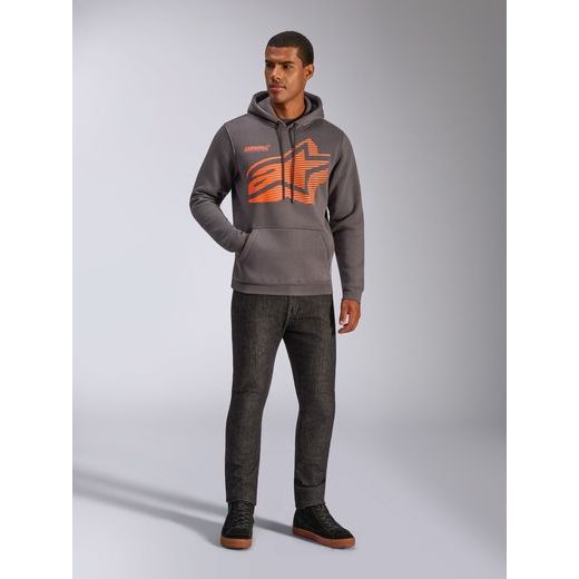 MIKINA FASTING HOODIE, ALPINESTARS (ŠEDÁ)
