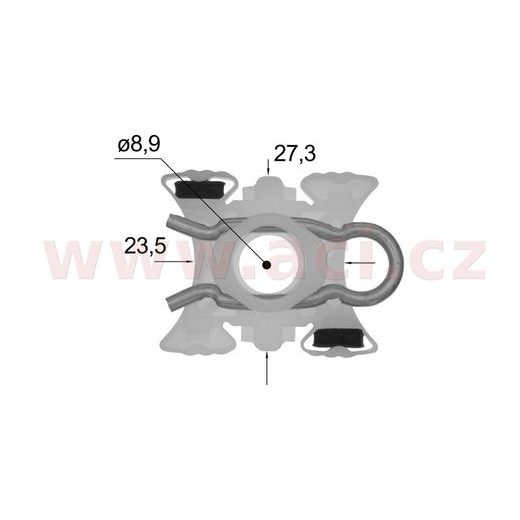 PLASTOVÁ PŘÍCHYTKA, DRŽÁK SKLA STAHOVAČKY OKNA (1 KS)