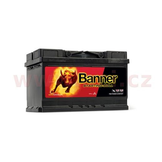 70AH BATÉRIA 640A, PRAVÁ BANNER STARTING BULL 278X175X175
