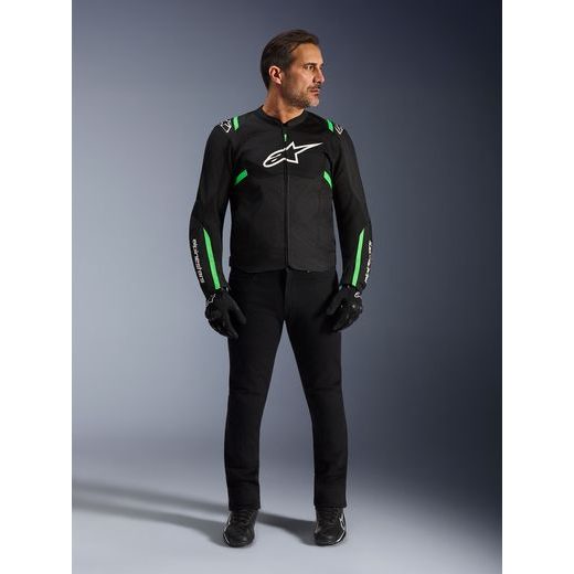 BUNDA T-SPS AIR V2, ALPINESTARS (ČERNÁ/ZELENÁ FLUO) 2026