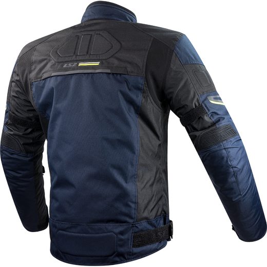 LS2 SHADOW MAN JACKET BLUE BLACK H-V YELLOW