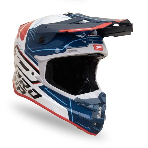 HELMET ADVENTURE 3080 WHITE/BLUE/RED