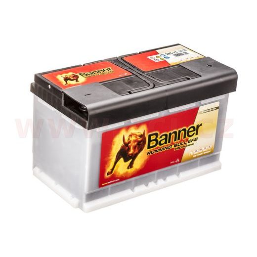 85AH BATÉRIA, 780A, PRAVÁ BANNER RUNNING BULL PROFESSIONAL EFB 315X175X190