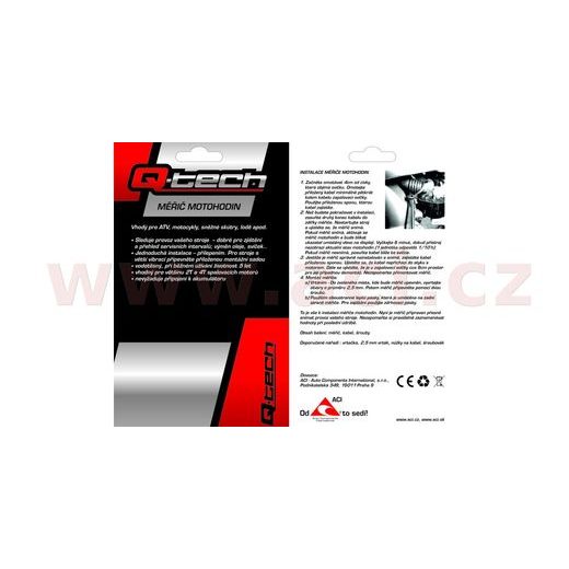 MERAČ MOTOHODÍN, Q-TECH (ZELENÝ)