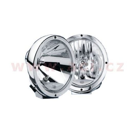 PŘÍDAVNÉ SVĚTLO DÁLKOVÉ S OBRYSOVÝM SVĚTLEM S KRYTKOU KRUHOVÉ CHROMOVÉ ČIRÉ (PRŮMĚR 224 MM) LUMINATOR CHROMIUM HELLA