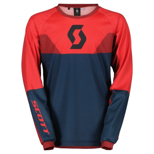 JERSEY EVO TRACK JUNIOR DARK BLUE/NEON RED