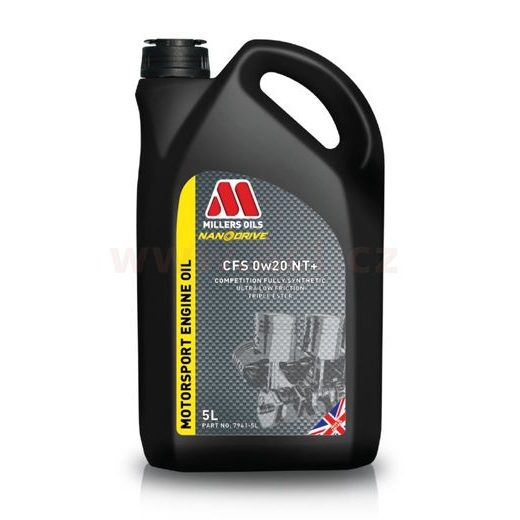 MILLERS OILS MOTOROVÝ OLEJ PLNE SYNTETICKÝ S NANOČÁSTICEMI - PAO, 3ESTER MOTORSPORT CFS 0W20 NT+ 5L