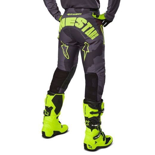 NOHAVICE RACER HOLLOW, ALPINESTARS (TMAVÁ CAMO/ŽLUTÁ FLUO) 2025