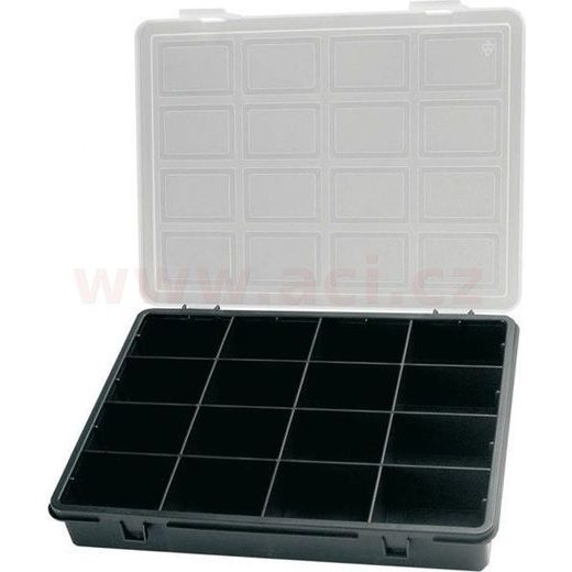 KRABIČKA NA SOUČÁSTKY 242X188X37MM 16 SEKCÍ