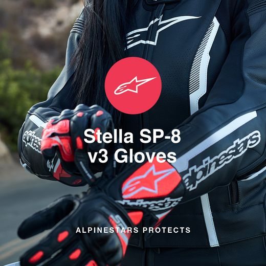 RUKAVICE STELLA SP-8, ALPINESTARS, DÁMSKE (ČERNÁ/BÍLÁ) 2026