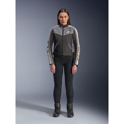 BUNDA STELLA T-DYNO WATER RESISTANT, ALPINESTARS, DÁMSKA (ČERNÁ/TMAVĚ ŠEDÁ/ŠEDÁ/BÉŽOVÁ) 2026