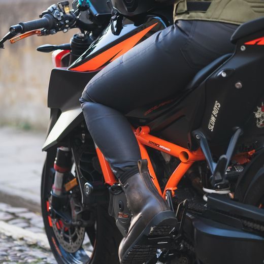 PREDĹŽENÉ NOHAVICE ORIGINAL APPROVED WAXED JEGGINGS AA, OXFORD, DÁMSKE (ČIERNE)