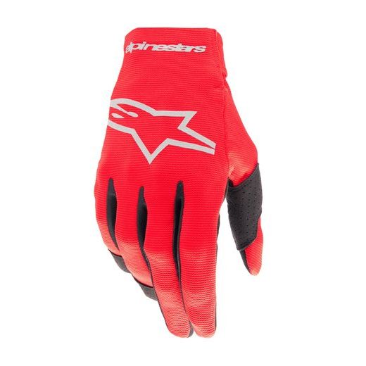 RUKAVICE RADAR, ALPINESTARS, DETSKÉ (ČERVENÁ/STŘÍBRNÁ) 2026