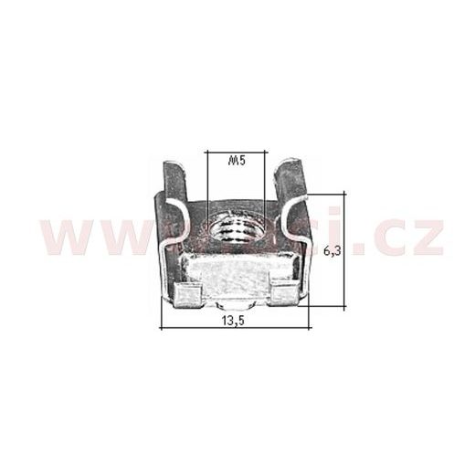 KOVOVÁ PŘÍCHYTKA S VNITŘNÍM ZÁVITEM (SADA 10 KS)