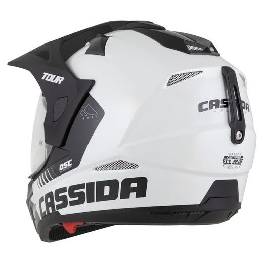 PRILBA TOUR 2.0 DUAL, CASSIDA (BÍLÁ/ČERNÁ/ČERNÝ MATNÝ ŠILT, PLEXI S PRÍPRAVOU PRE PINLOCK) 2026