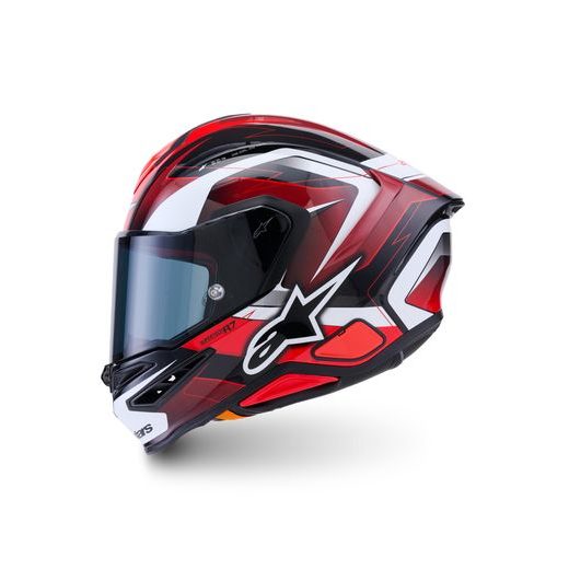 PRILBA S-R7 KINETIS, ALPINESTARS (ČERNÁ/ČERVENÁ/BÍLÁ) 2026