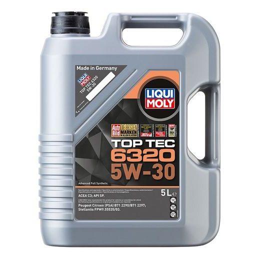 LIQUI MOLY TOP TEC 6320 5W-30, SYNTETICKÝ MOTOROVÝ OLEJ 5 L