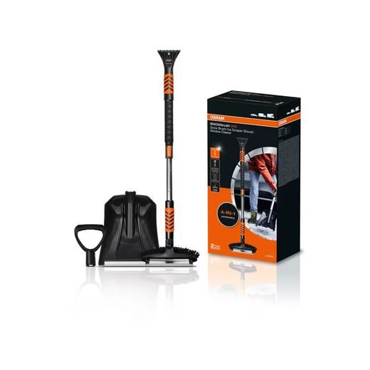OSRAM SNOWBRUSH 4V1 - NÁSTROJ PRO SNADNÉ ODKLÍZENÍ SNĚHU Z AUTA