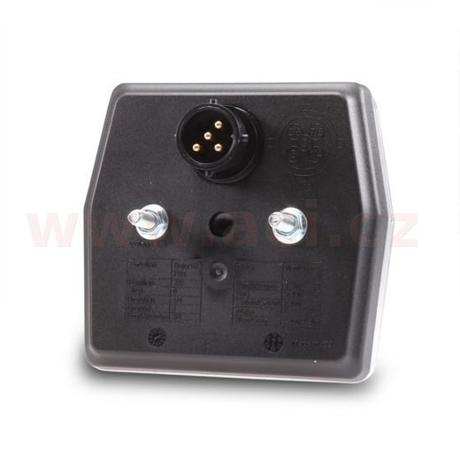 ZADNÍ SVĚTLO LED 99,7X92,7 MM 5 PIN BAJONET, L=P