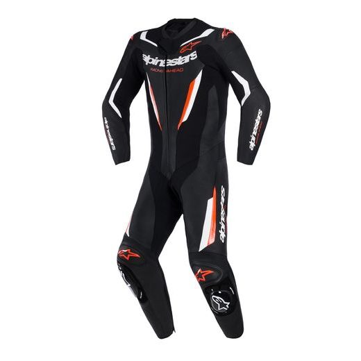 JEDNODIELNA KOMBINÉZA GP FORCE V2, ALPINESTARS (ČERNÁ/BÍLÁ/ČERVENÁ FLUO) 2026
