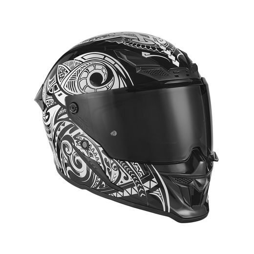 PRILBA GOLIATH MAORI, NOX EXKLUSIV (ČIERNA MATNÁ, BIELA) 2026