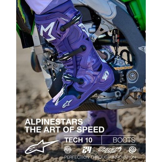 TOPÁNKY TECH 10, ALPINESTARS (FIALOVÁ/ČERNÁ/BÍLÁ) 2026