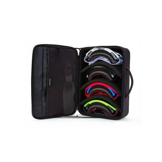 KUFOR NA OKULIARE SUPERTECH VISION, ALPINESTARS (ČERNÁ/ČERVENÁ, KAPACITA 4 KS OKULIAROV A PRÍSLUŠENSTVO)