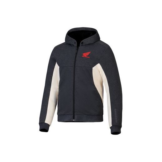 BUNDA CHROME V3 ŠPORT HOODIE HONDA KOLEKCE, ALPINESTARS (TMAVO ŠEDÁ/KRÉMOVÁ/ČERVENÁ) 2026