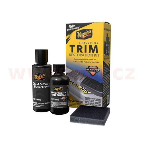 MEGUIAR'S HEAVY DUTY TRIM RESTORATION KIT - SADA NA OŽIVENIE A OCHRANU NELAKOVANÝCH PLASTOV V EXTERIÉRU