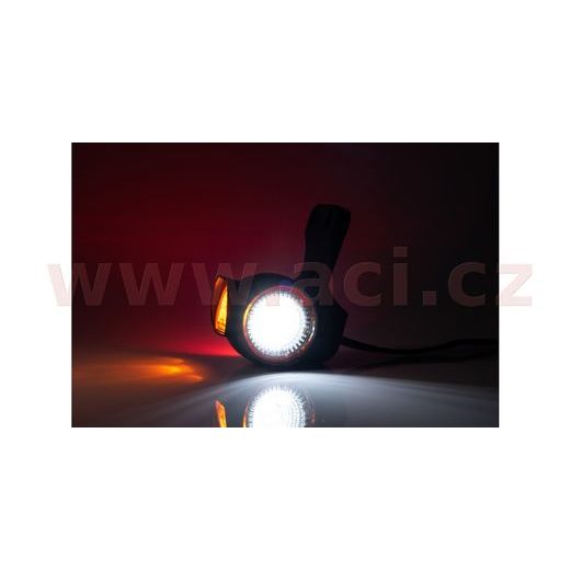 POZIČNÍ SVĚTLO LED (113X86 MM) KOMBINACE 3V1 S GUMOVÝM DRŽÁKEM, KABEL 0,5 M, P