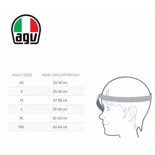 AGV K3 E2206 MPLK MONO SETA BIELA