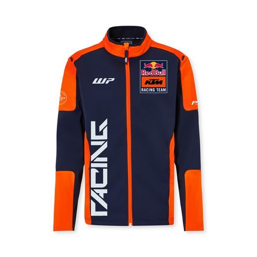 BUNDA SOFTSHELL, KTM RED BULL (MODÁ,ORANŽOVÁ)