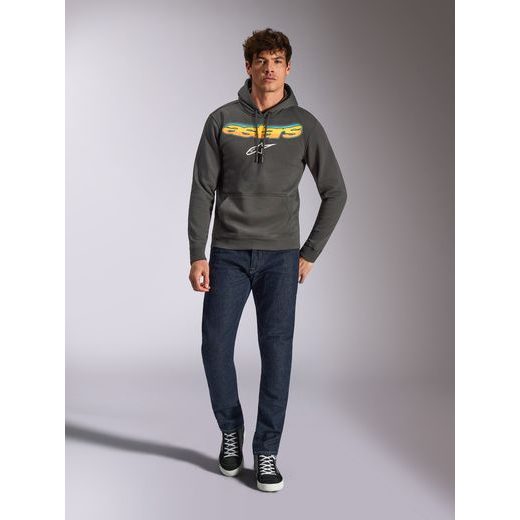 MIKINA ELLIPSOID HOODIE, ALPINESTARS (ŠEDÁ)