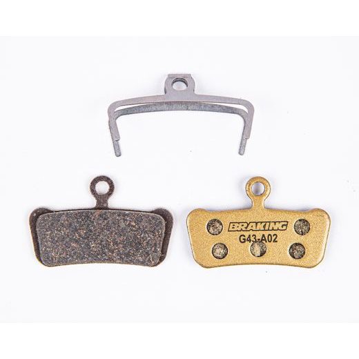 BRZDOVÉ DESTIČKY PRO SYSTÉMY SRAM GUIDE, BRAKING (SMĚS CARBO METALIC) 2 KS V BALENÍ