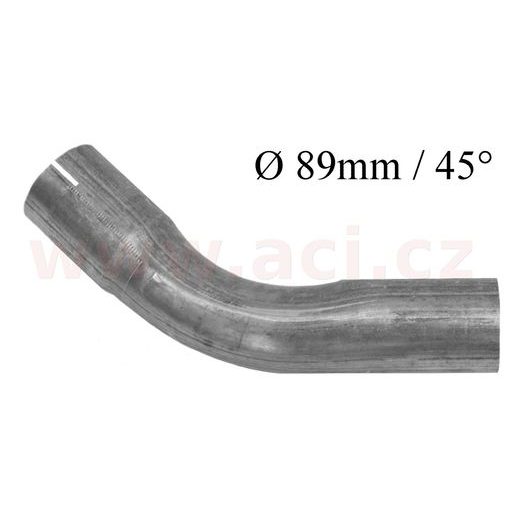 UNIVERZÁLNÍ KOLENO VÝFUKU ALZN OCEL, PRŮMĚR 89 MM, ÚHEL 45° FENNO