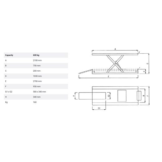 HIGH QUALITY ELECTRO-HYDRAULIC MOTORCYCLE LIFT MOTION STUFF FML601C.BK NOSNOSŤ ZDVIHU: 600 KG - MADE IN ITALY