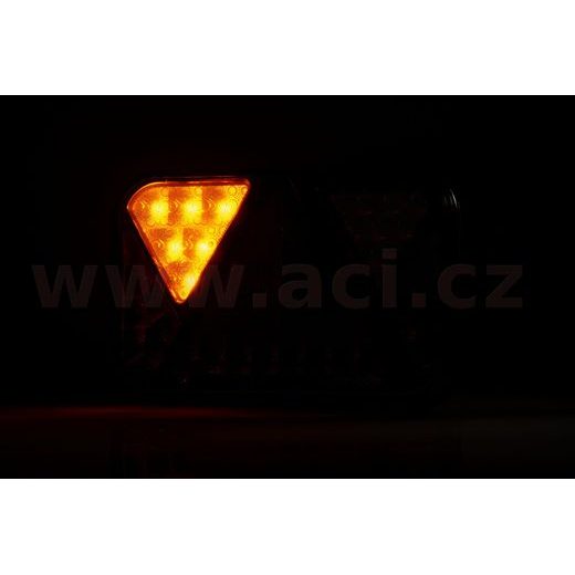 ZADNÍ SVĚTLO LED 200X130 MM, 5 PIN BAJONET, L