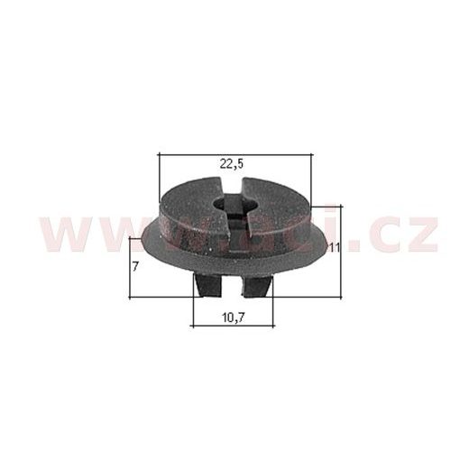 PLASTOVÁ PŘÍCHYTKA S VNITŘNÍM ZÁVITEM (SADA 10 KS)
