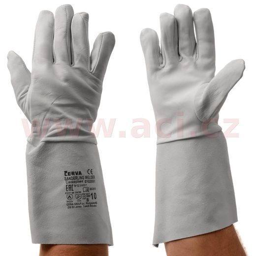 SVÁŘEČSKÉ CELOKOŽENÉ RUKAVICE SANDERLING (VELIKOST 10)