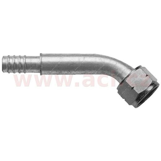FITINKA HLINÍKOVÁ NAMAČKÁVACÍ O-KRÚŽK SAMICA 45° PRE HADICE G8 (10 MM) ZÁVIT UNF 3/4"