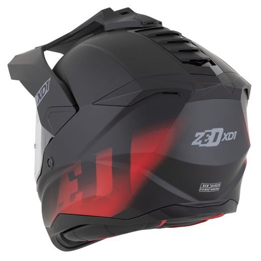 PRILBA XD1, ZED (ČIERNA MATNÁ/ČERVENÁ) 2026