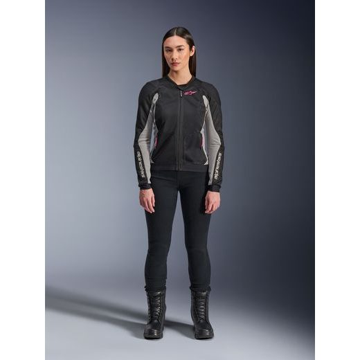 BUNDA STELLA TROOP-AIR, ALPINESTARS, DÁMSKA (ČERNÁ/ŠEDÁ/RŮŽOVÁ FLUO) 2026